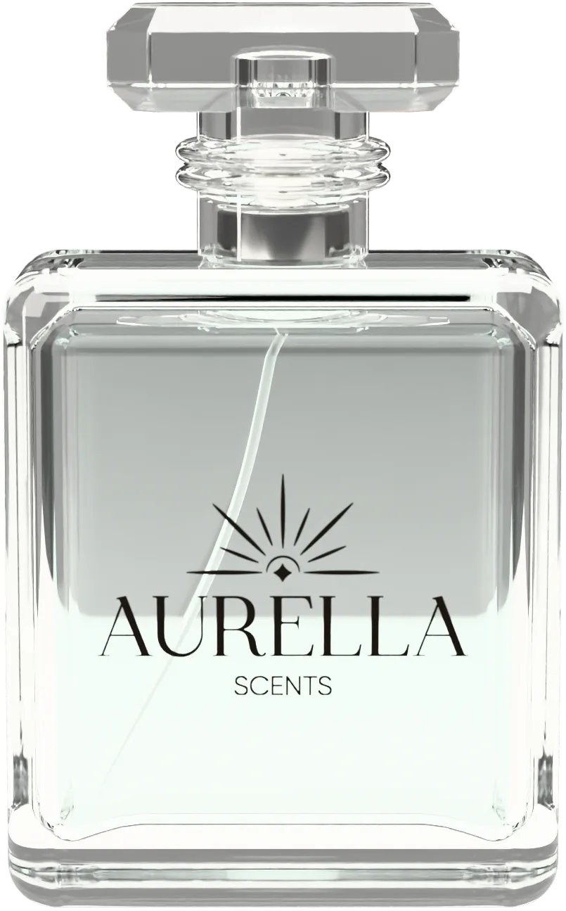 Frasco Aurella de 100 ml con tapa de cristal, vacío, de frente